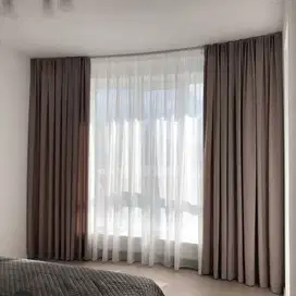 Melayani Gorden Blackout Sekat Klinik Hordeng Pintu Gordyn Vitrase