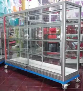 Etalase Toko 1,5 Meter ||Sudah Pakai Roda