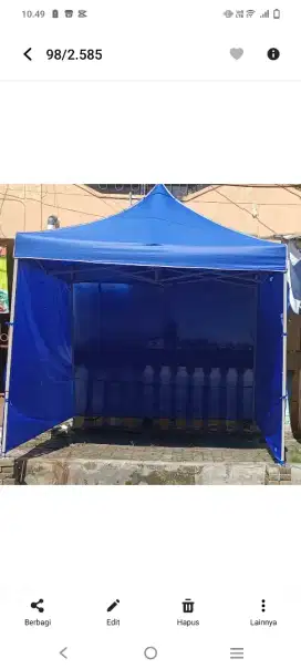 tenda speed bekas