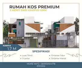 Rumah kos inden lokasi sebelah kampus UMM