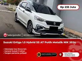 [LOW KM] Suzuki Ertiga 1.5 Hybrid SS AT Putih Metalik 2024/2025