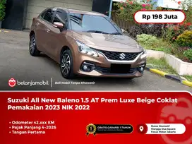 Suzuki All New Baleno 1.5 AT Prem Luxe Beige Coklat Pemakaian 2023 NIK
