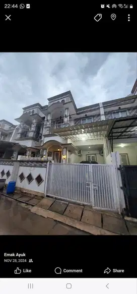 Rumah di Take Over 185 JT Nego di Sukmajaya Depok
