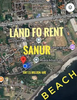 For rent  Location  Sanur East Denpasar .
