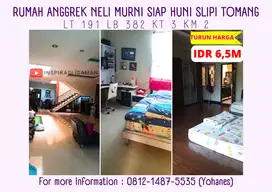 Rumah luas 191mtr Anggrek Neli Murni siap huni Slipi Tomang
