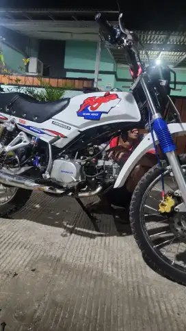 Honda win 100 restorasi semi trail