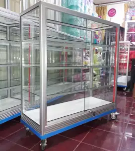 Etalase Warung 1 Meter Sudah Pakai RODA