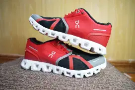 Sepatu On Cloud 5 black red OC