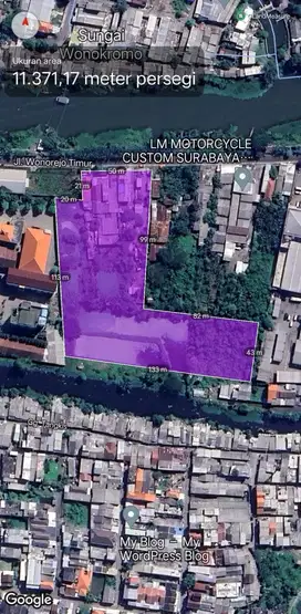 Di jual tanah Komersial Wonorejo Timur Rungkut Sby