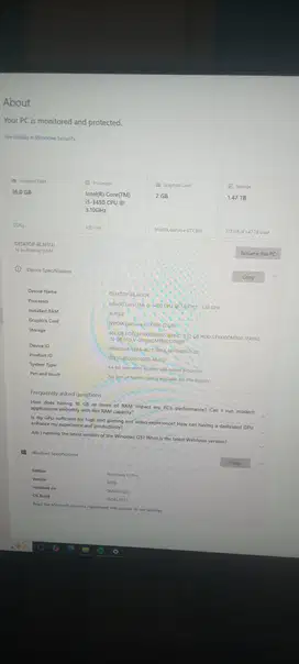 Lagi bu  jual aja pc+monitor 32in.
