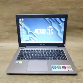 Laptop Gaming  Asus Slim Core i5 Gen 6 Ram 20GB Dual VGA Siap pakai