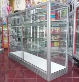 Etalase 1,5M x 1M Untuk Perlengkapan Usaha 4 Tahap