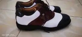 Sepatu golf footjoy 54522 K,men DJ prem 100 YRs/wht/nvy/red