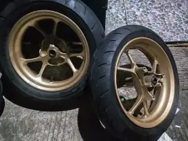 Velg Veleg Pelek New Nmax Gold Std Ban Maxxis No tambal