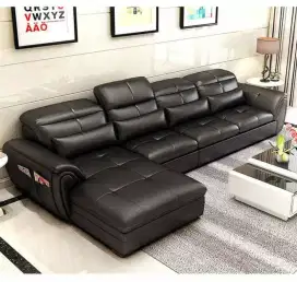 Sofa Minimalis Ruang Tamu Mewah Full Kulit Premium