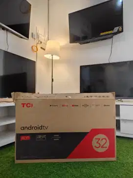 TCL ANDROID TV 32 INCH , Unit masih sangat mulus , Lengkap Dus , dll