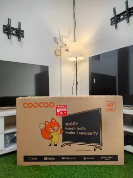 COOCAA SMART TV 40 INCH , Unit masih sangat mulus , Lengkap Dus , dll