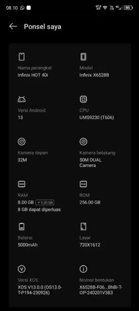 Infinix hot 40i