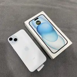 iPhone 15 Plus 128GB Blue Resmi iBox garansi on mulus