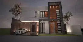 RUMAH MODEREN TROPIS MINIMALIS TENGAH KOTA PURWOKERTO BANYUMAS