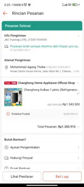 Kulkas Changhong