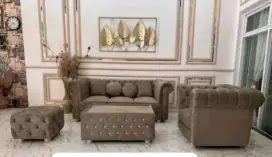 Sofa sudut minimalis murah + puk 2