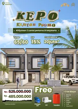 Asha Residence, Hunian Baru 2 Lantai Free Biaya Di Gedeg Mojokerto