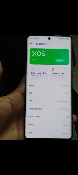 Infinix Zero 30 4G 8/256 batangan  spek game Helio G99 Batre 5000 kame