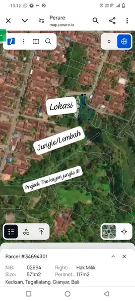 Di jual tanah Murah Kendran Tegalalang