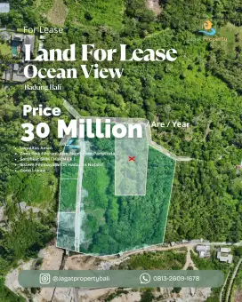 LAND FOR LEASEHOLD – EXCLUSIVE 1 HECTARE OCEAN VIEW LAND IN PECATU