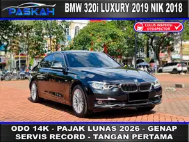 Odo=14k Bunga=5.2% PAJAK=2026-Juni Genap BMW 320i Luxury 2019 NIK 2018