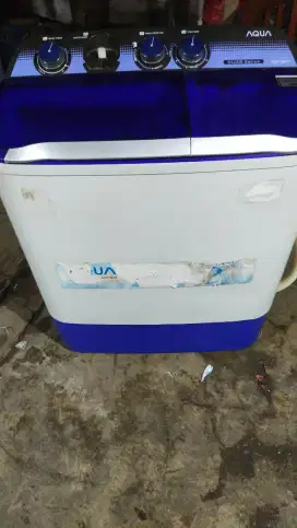 Mesin cuci Aqua kapasitas 7,8kg Normal semua mesin Ori