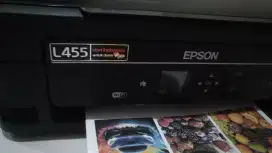 Jual printer epson L 455 wi-fi, print, scan, copy  dan garansi.