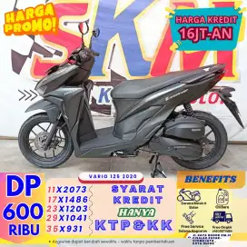 (DP 600k gratis pajak hidup) Honda vario125 th 2020 cash/credit