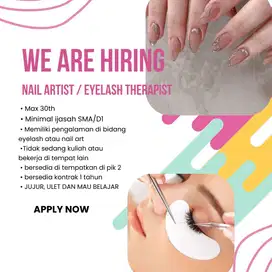 LOWONGAN NAIL ART EYELASH