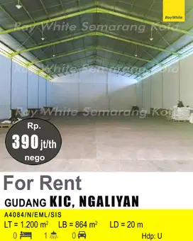 Gudang Bagus Kawasan Industri Candi Luas Tanah 1200