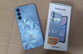 Samsung A15 ram 8/128 GB warna biru lengkap