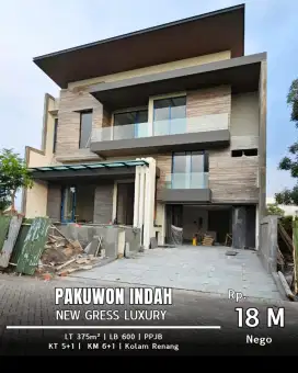 New gress rumah di pakuwon indah spek mewah