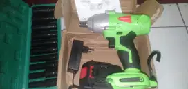 bor impact wrench plus set mata sok 10pcs baru tinggal pakai