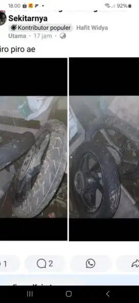 Velg set ban. ban belakang baru