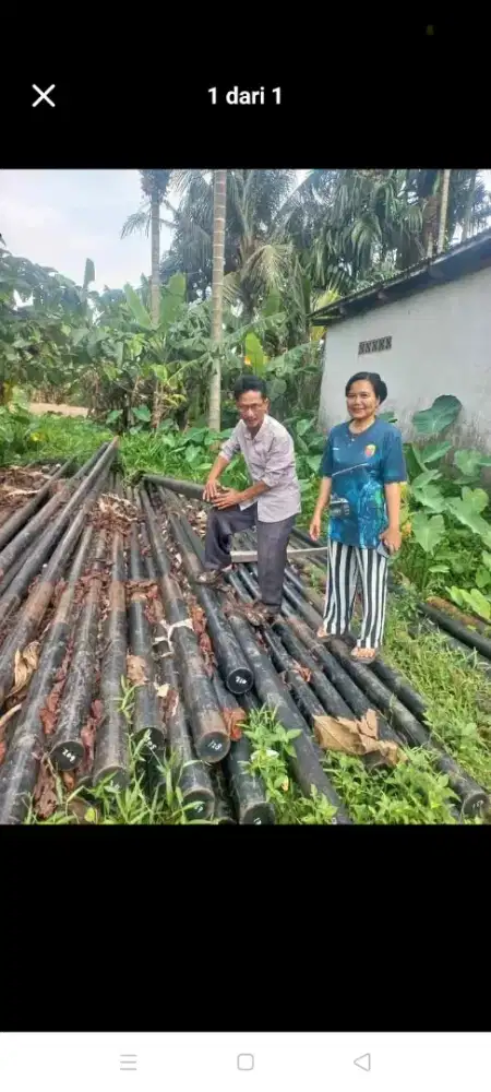 Sedia tiang besi 3inch,4inch,panjang 7 meter kondisi baru