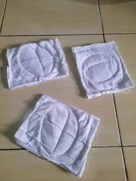 Majun Putih Tumpuk Bahan Katun Halus Tidak Berbulu Serap Air Dan Oli