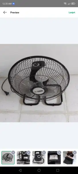 GMC 713 Tornado Fan 14 Inch Swing Besi 45 Watt