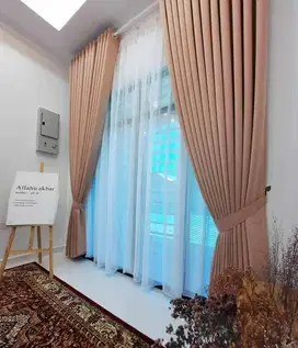 Pesan Gorden Blackout Sekat Klinik Hordeng Pintu Gordyn Vitrase