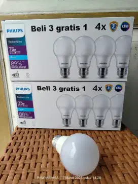 Lampu LED PHILIPS ISI 4 ( BISA COD )
