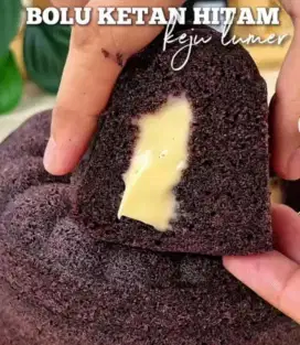 Bolu ketan item keju