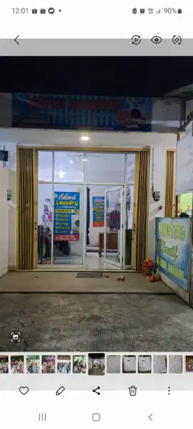 Partisi aluminium toko