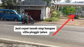 Jual cepat Tanah siap bangun villa pinggir jalan bogor timur