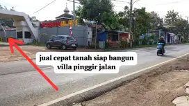 Jual cepat Tanah siap bangun villa pinggir jalan bogor timur