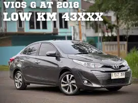 Toyota Vios G AT 2018 Facelift – KM 43rb, Pajak Panjang,Fitur Lengkap!